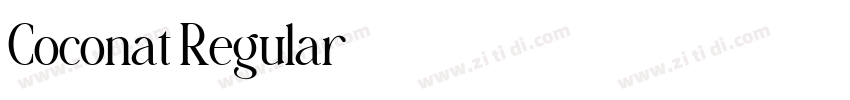 Coconat Regular字体转换 Coconat Regular字体转换